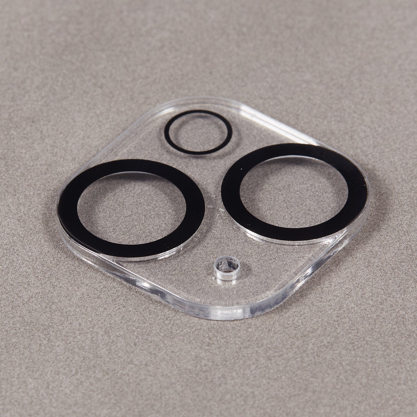 Uniqkart for iPhone 15 Plus Tempered Glass Camera Lens Protector Ultra Clear Anti-scratch Phone Lens Film - Black