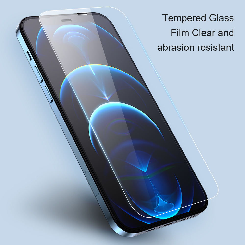 Uniqkart For iPhone 15 Explosion-proof Crystal Clear Screen Protector HD Transparent Tempered Glass Film