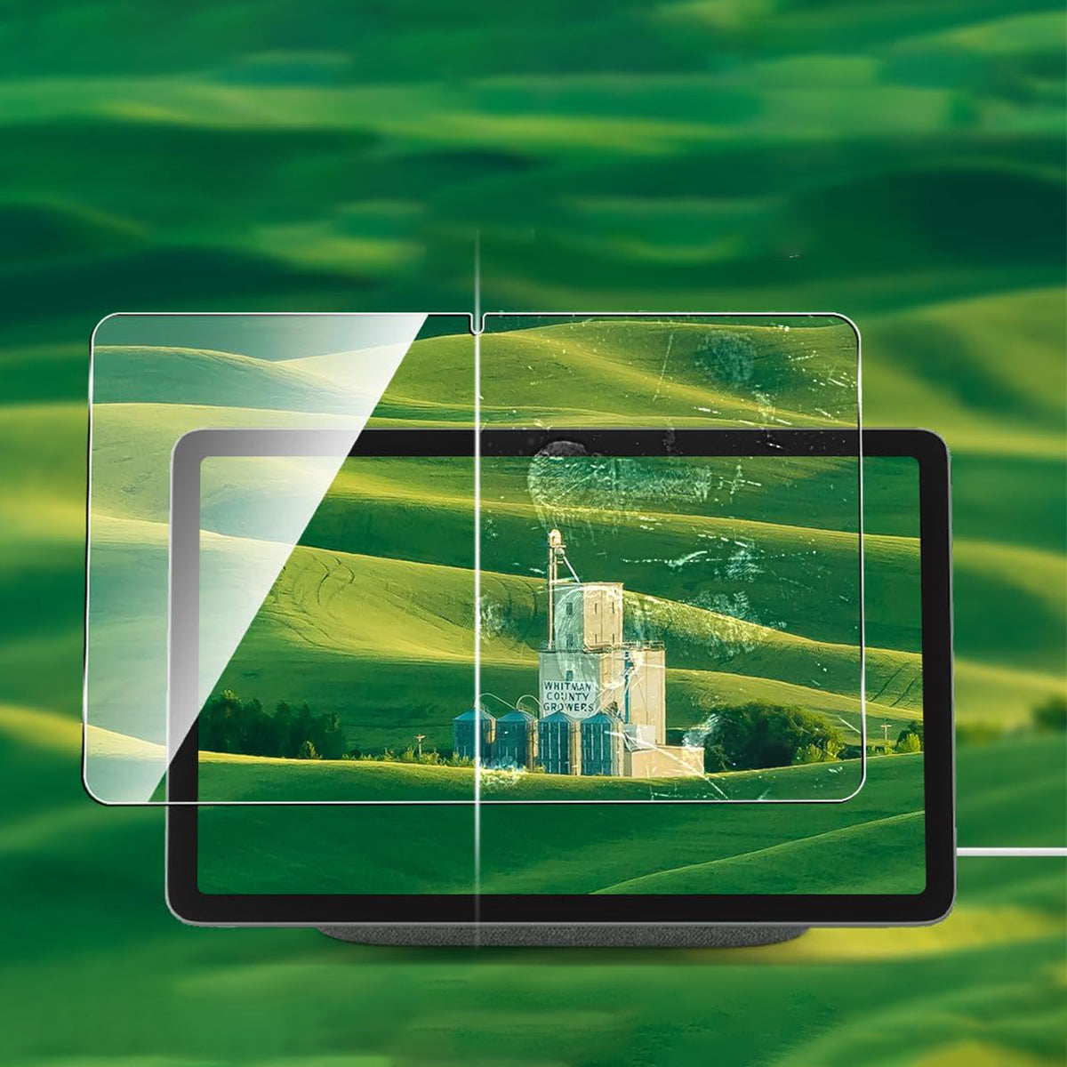 Tablet Screen Protector for Google Pixel Tablet , Tempered Glass Arc Edge Ultra Clear Full Screen Film