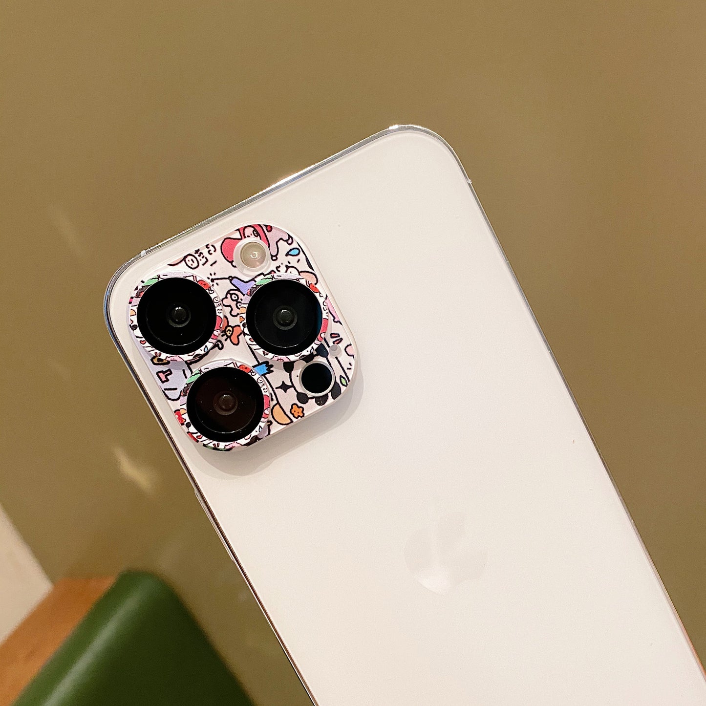 Uniqkart For iPhone 14 Pro / 14 Pro Max Camera Lens Protector 9H Tempered Glass Pattern Lens Film - Style A