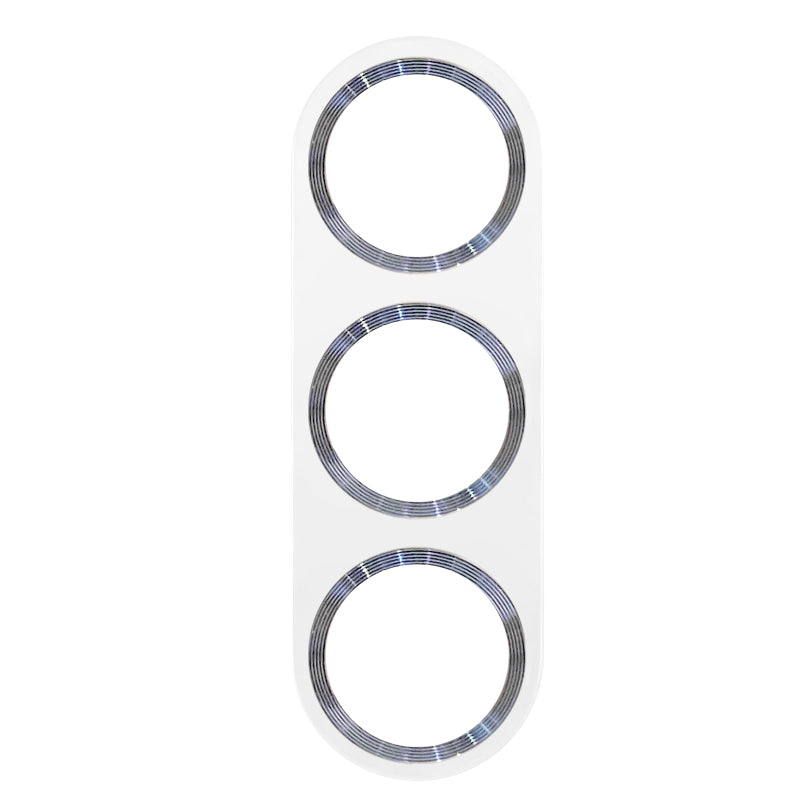 Uniqkart For Samsung Galaxy S23 / S23+ Camera Lens Protector CD Texture Tempered Glass Back Lens Film - Blue