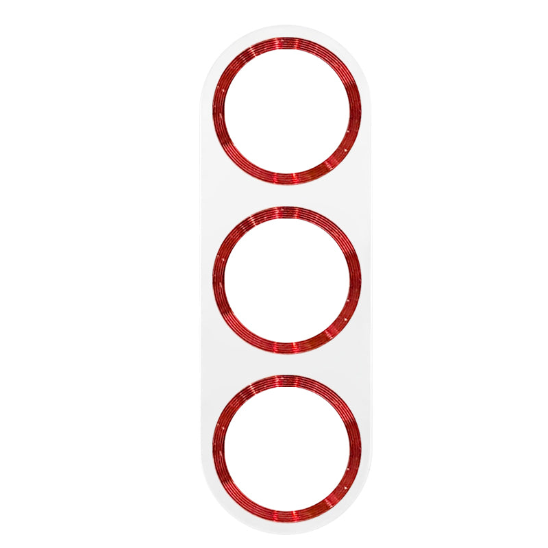 Uniqkart For Samsung Galaxy S23 / S23+ Camera Lens Protector CD Texture Tempered Glass Back Lens Film - Red