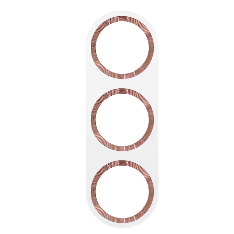 Uniqkart For Samsung Galaxy S23 / S23+ Camera Lens Protector CD Texture Tempered Glass Back Lens Film - Rose Gold