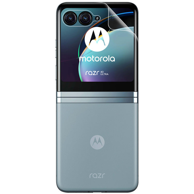 IMAK for Motorola Razr 40 Ultra 5G Hydrogel Protective Film III Full Coverage Soft TPU Clear Screen Film + Back Protector Anti-scratch Film