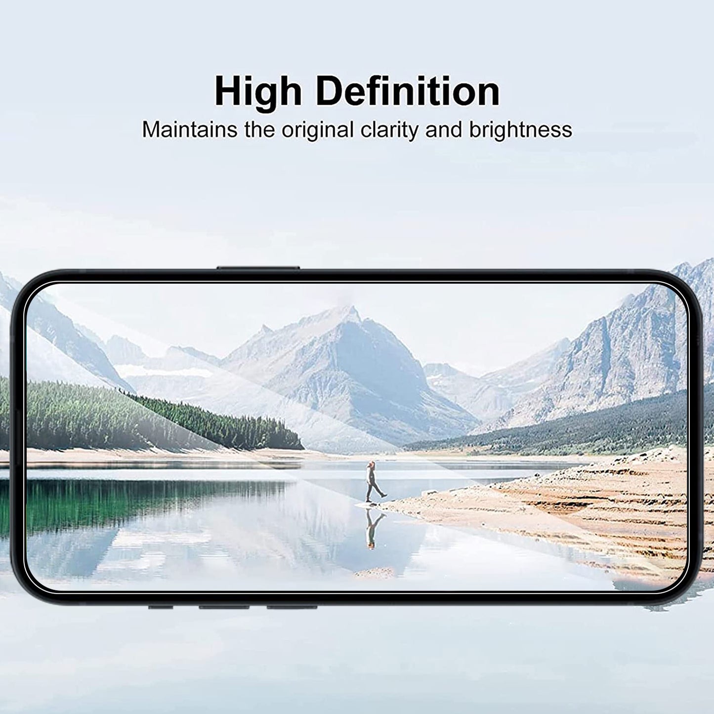 Uniqkart for Xiaomi Redmi 12 4G 2.5D Arc Edge Tempered Glass Film Anti-explosion HD Clear Phone Screen Protector