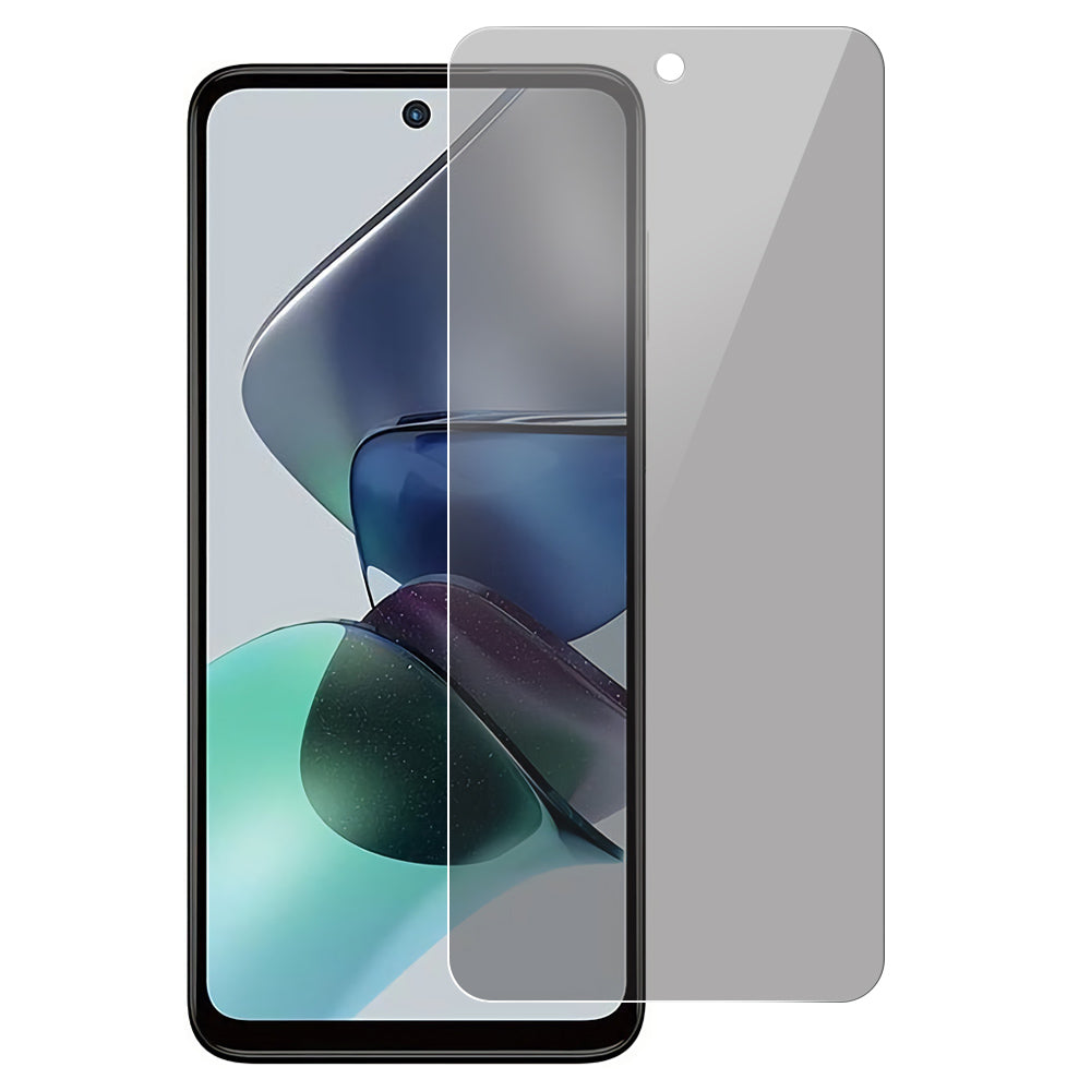 Uniqkart for Motorola Moto G23 4G 0.3mm Arc Edge Anti-spy Full Covering Screen Protector Tempered Glass Screen Film