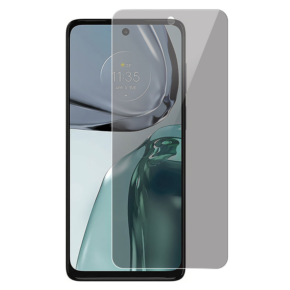 Uniqkart for Motorola Moto G62 5G 0.3mm Arc Edge Tempered Glass Anti-spy Screen Protector Full Covering Screen Film