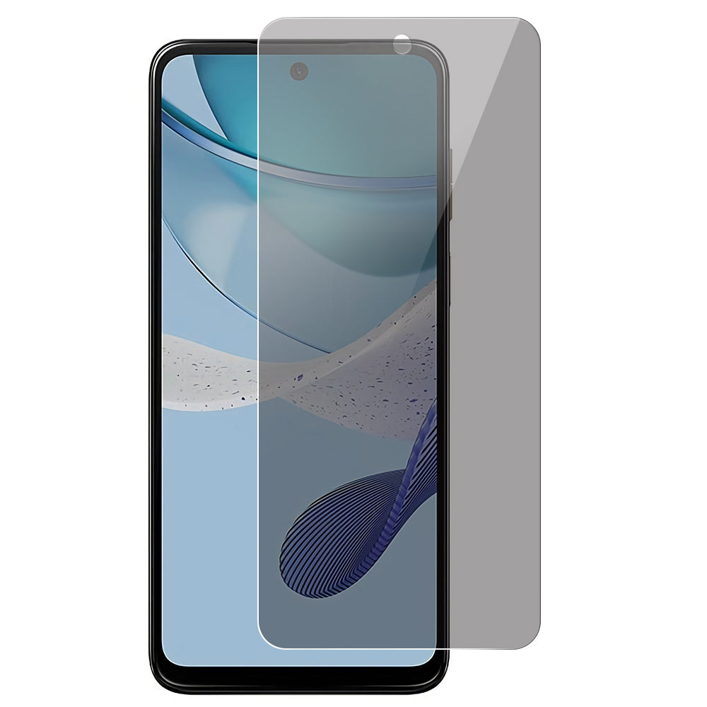 Uniqkart for Motorola Moto G53 5G Anti-spy Screen Protector 0.3mm Arc Edge Tempered Glass Full Covering Screen Film