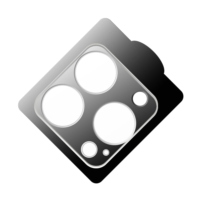 Uniqkart For iPhone 15 Pro / 15 Pro Max 3D Camera Lens Protector High Aluminum-silicon Glass Phone Lens Film