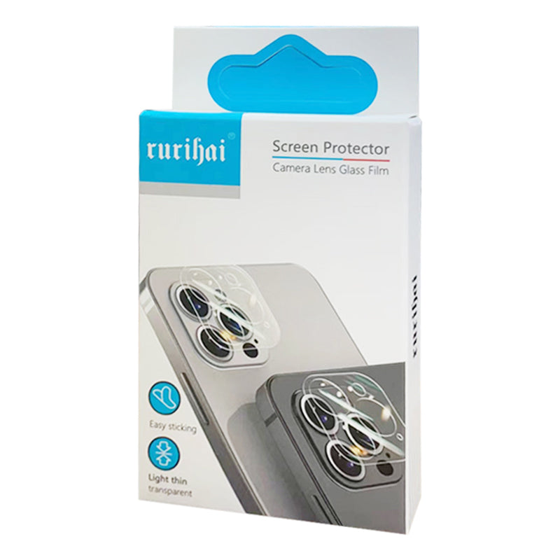 Uniqkart For iPhone 15 Pro / 15 Pro Max 3D Camera Lens Protector High Aluminum-silicon Glass Phone Lens Film