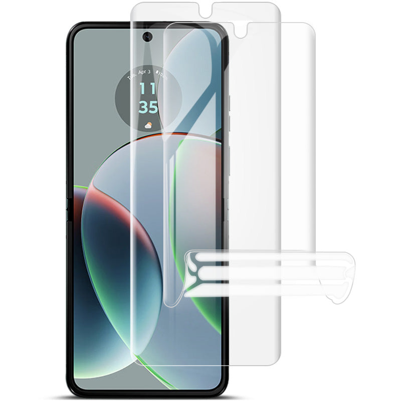 Uniqkart 2Pcs / Set Hydrogel Film III for Motorola Razr 40 5G Screen Protector HD Transparent Soft TPU Screen Film