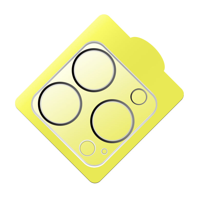 Uniqkart For iPhone 15 Pro Max / 15 Pro Phone Rear Camera Lens Protector 9H 0.3mm 3D Silk Printing Tempered Glass Film