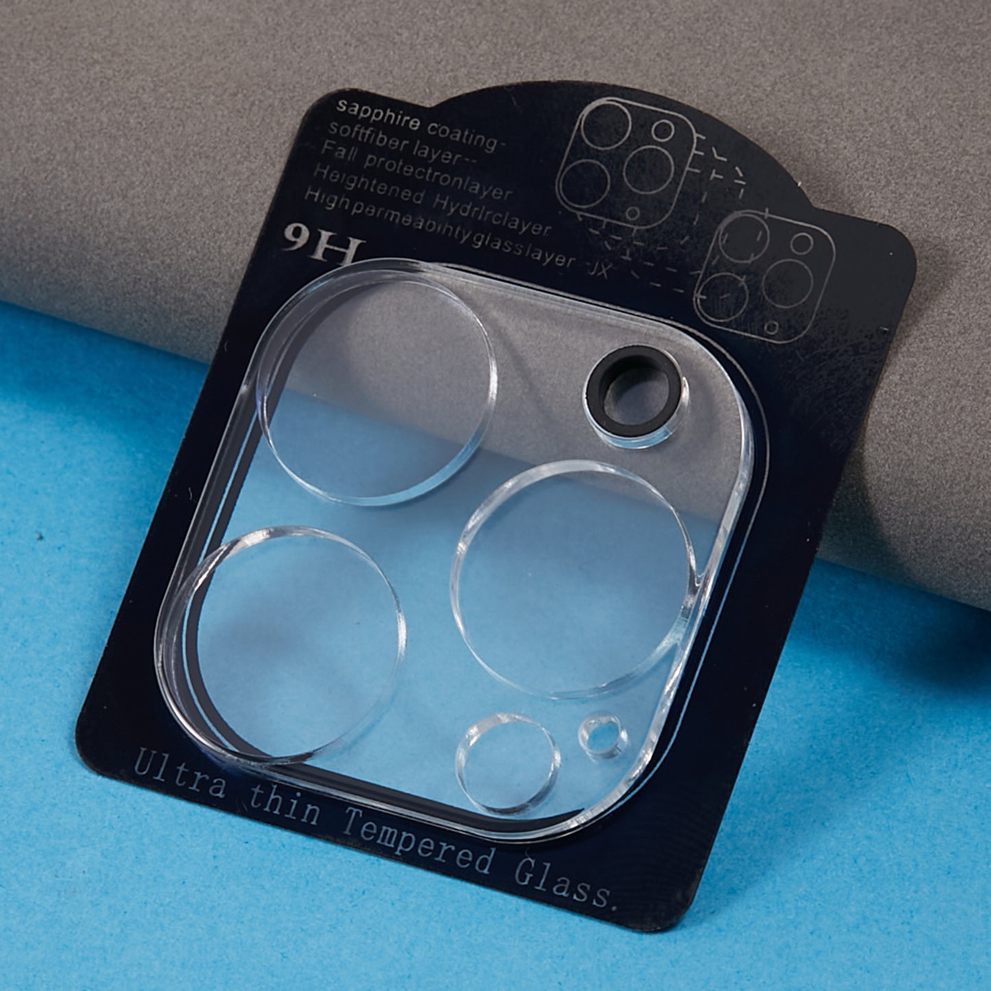 Camera Lens Film for iPhone 15 Pro / 15 Pro Max, 9H Tempered Glass HD Clear Rear Back Camera Protector