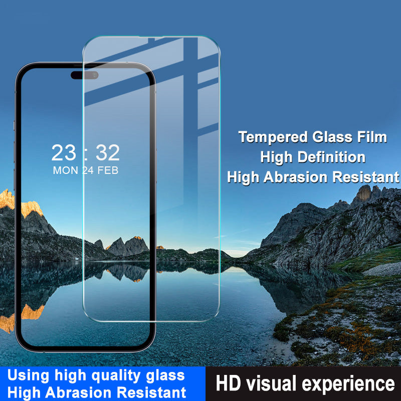 Uniqkart H Series For iPhone 15 Pro Phone Screen Protector Ultra Clear Anti-scratch Tempered Glass Film