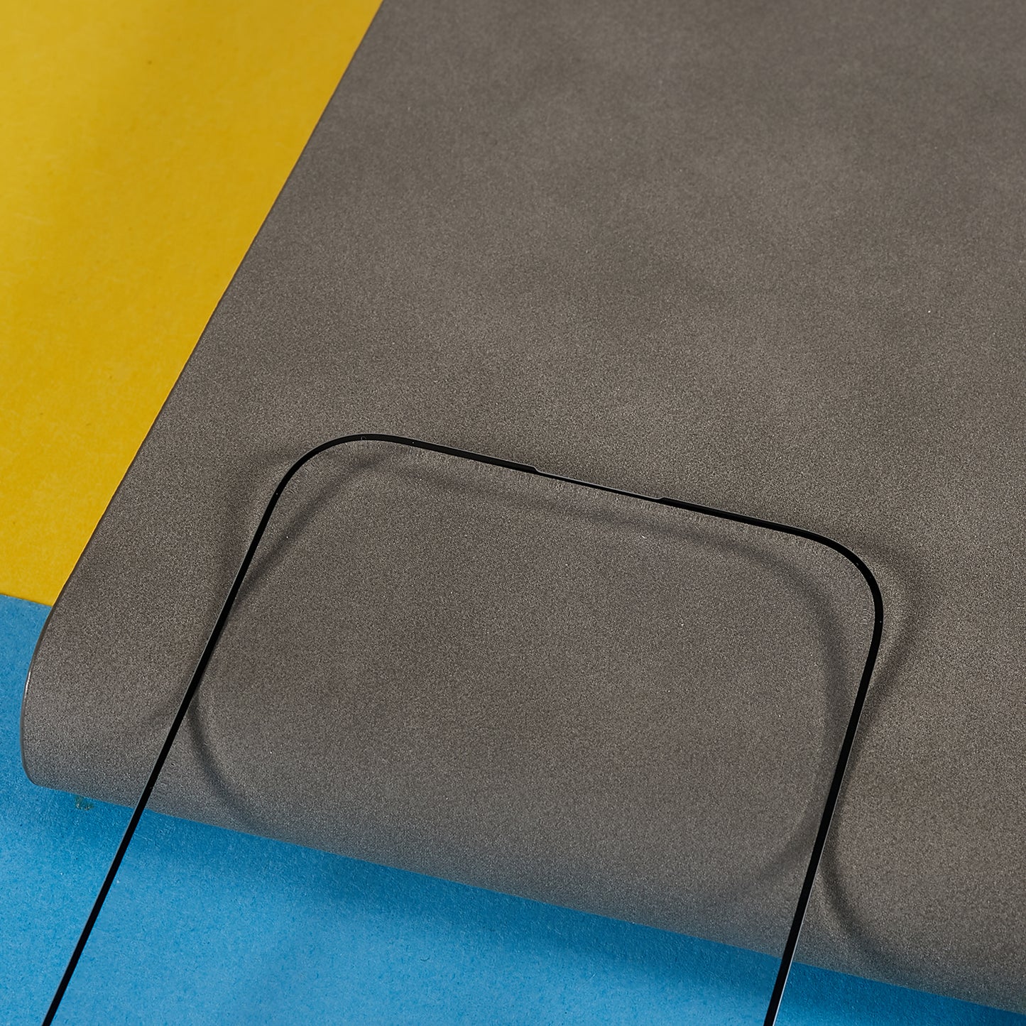 Tempered Glass Phone Screen Protector for iPhone 15 Plus Silk Printing Black Edge Full Cover Screen Film