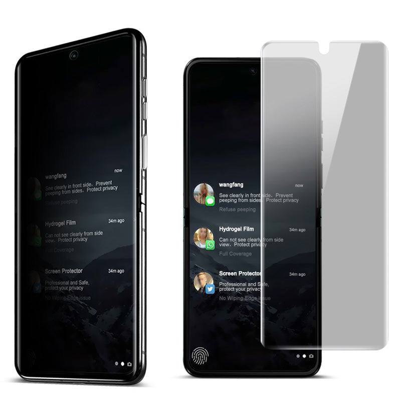 Uniqkart Hydrogel Film III For Motorola Razr 40 5G / Razr 40 Ultra 5G Anti-Spy TPU Phone Screen Film Full Covering Screen Protector