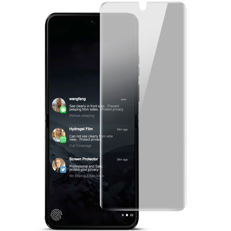 Uniqkart Hydrogel Film III For Motorola Razr 40 5G / Razr 40 Ultra 5G Anti-Spy TPU Phone Screen Film Full Covering Screen Protector