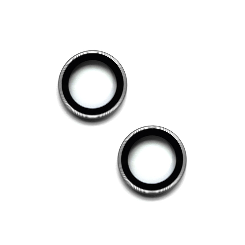 Uniqkart For iPhone 15 / 15 Plus Camera Lens Protector AR HD Tempered Glass Individual Ring Cover Film - Black