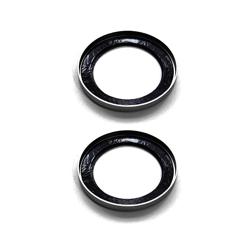 Uniqkart For iPhone 15 / 15 Plus Camera Lens Protector AR HD Tempered Glass Individual Ring Cover Film - Black