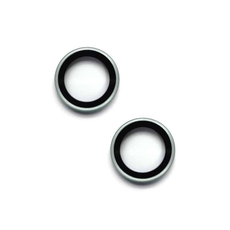 Uniqkart For iPhone 15 / 15 Plus Camera Lens Protector AR HD Tempered Glass Individual Ring Cover Film - Green