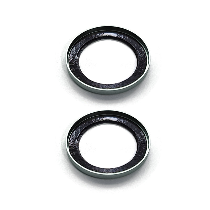 Uniqkart For iPhone 15 / 15 Plus Camera Lens Protector AR HD Tempered Glass Individual Ring Cover Film - Green