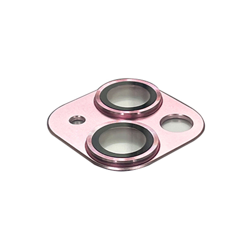 Uniqkart For iPhone 15 / 15 Plus Tempered Glass Camera Lens Protector Matte Phone Rear Lens Film - Pink