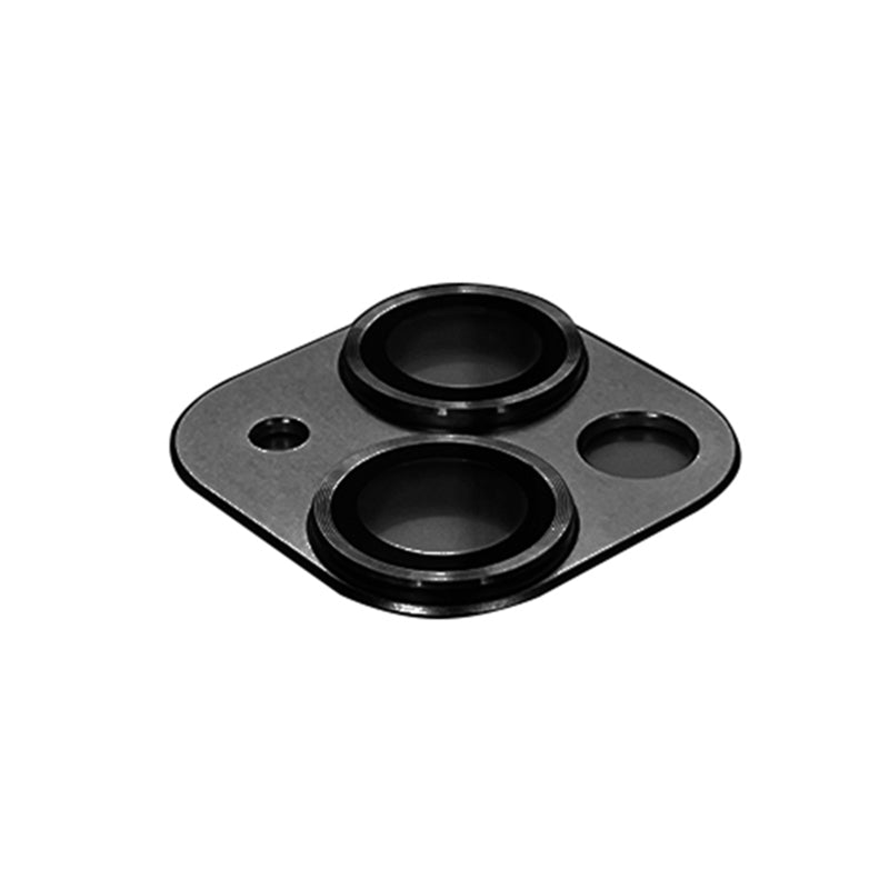 Uniqkart For iPhone 15 / 15 Plus Tempered Glass Camera Lens Protector Matte Phone Rear Lens Film - Black