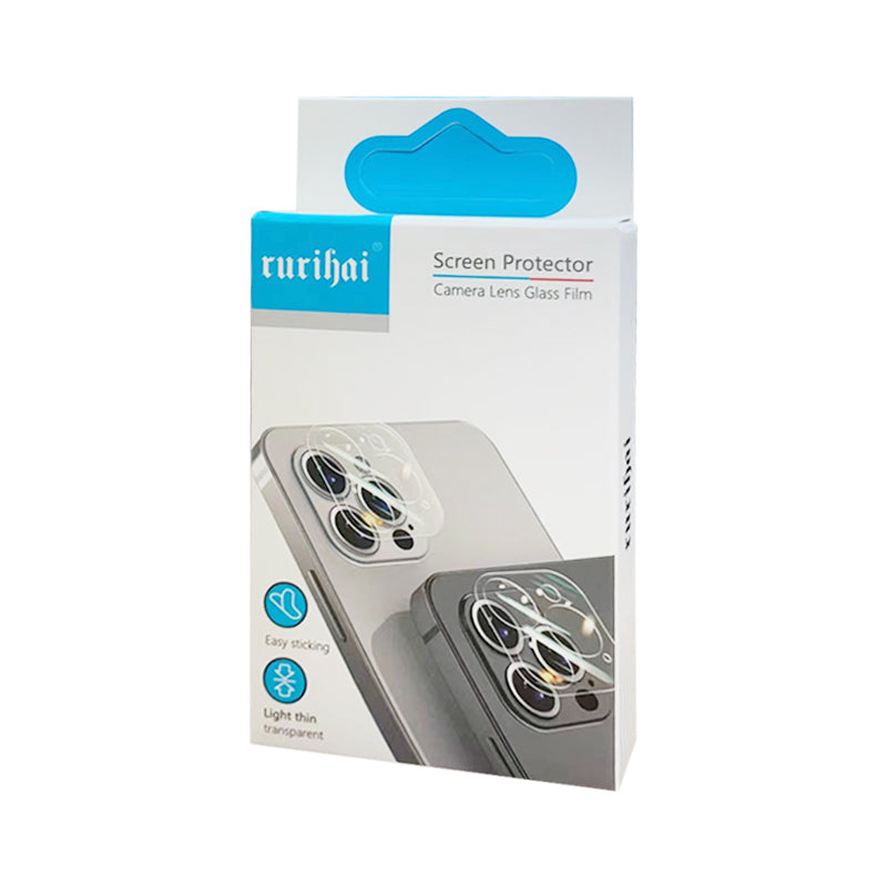 Uniqkart For iPhone 15 / 15 Plus Glitter Camera Lens Protector Tempered Glass AR Clear Back Lens Film - Green