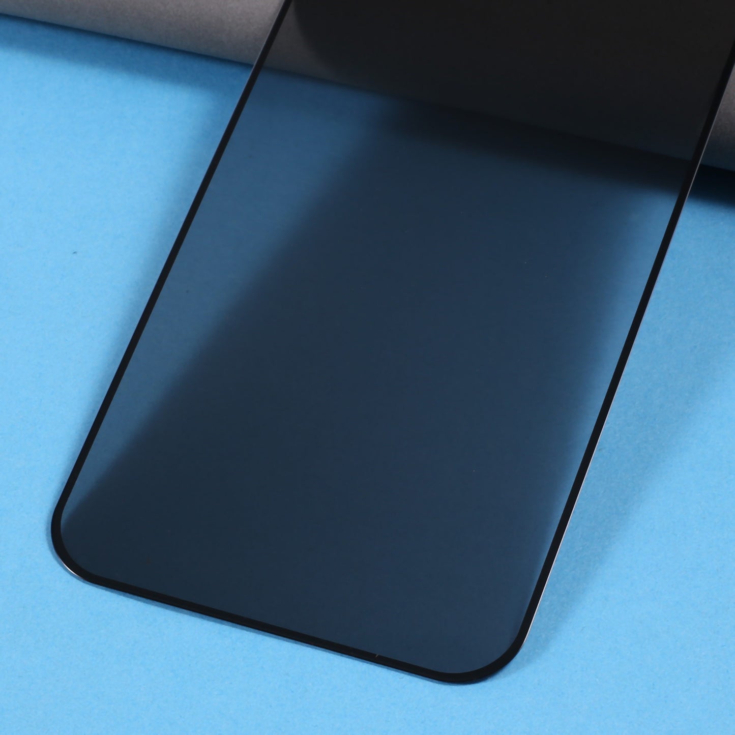 Uniqkart for iPhone 15 Pro Max Silk Printing Screen Protector Full Glue Full Cover High Aluminium-silicon Glass Anti-peep Film