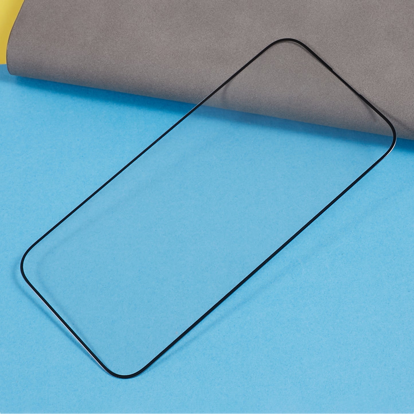 Uniqkart for iPhone 15 Pro Max Full Cover Screen Protector Full Glue Anti-static Dust-proof Tempered Glass Film