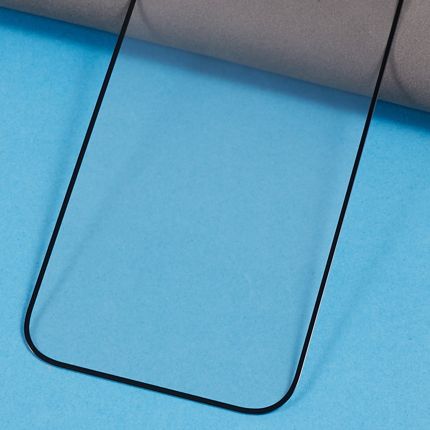 Uniqkart for iPhone 15 Plus Tempered Glass Screen Protector Electroplated Silk Printing Full Cover Full Glue Film