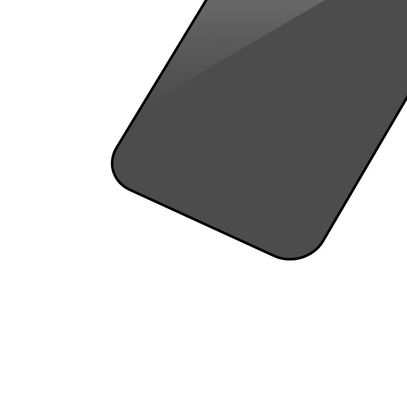 Uniqkart For iPhone 15 Pro Anti-spy Silk Printing Black Edge Screen Protector Full Cover High Aluminium-silicon Glass Film