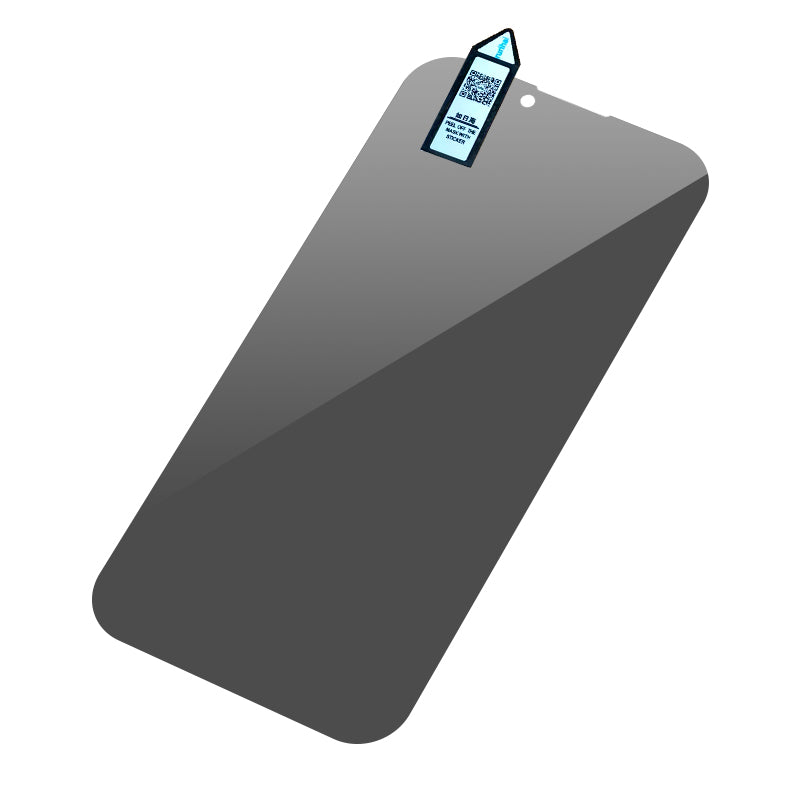 Uniqkart For iPhone 15 Anti-spy Screen Protector Anti-explosion Full Cover High Aluminium-silicon Glass Film