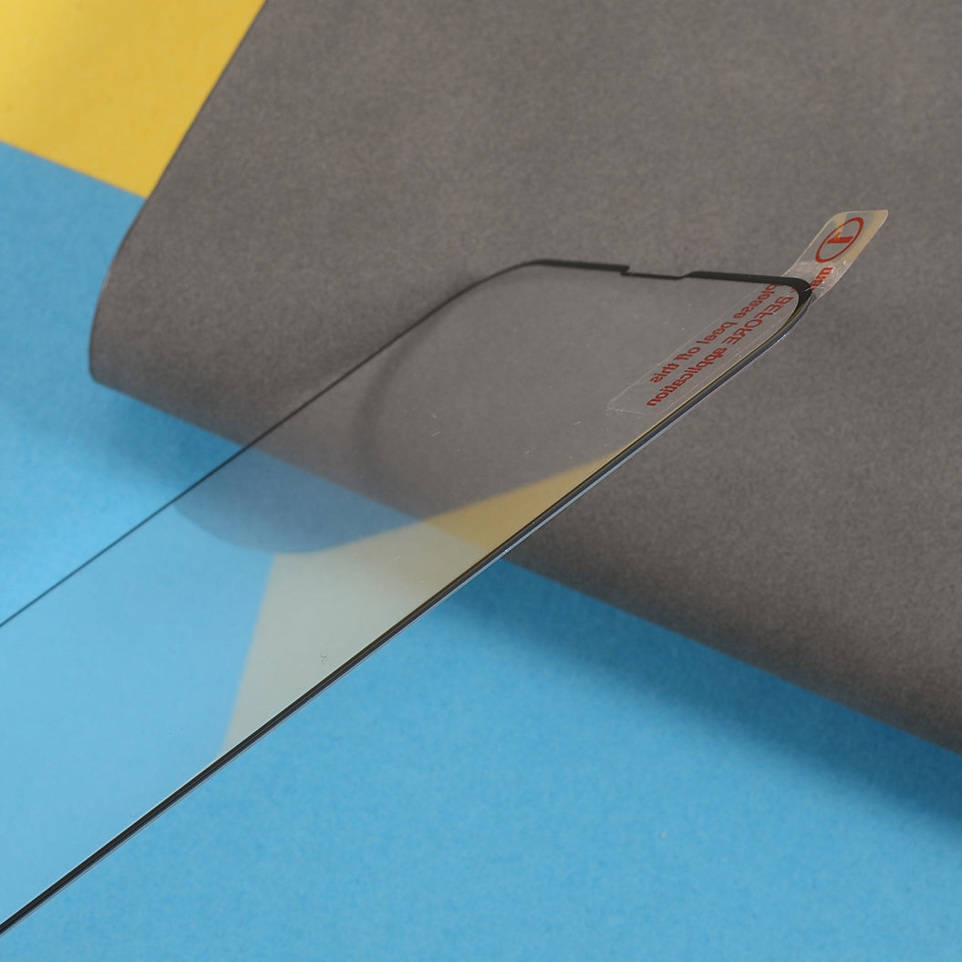 Silk Printing Screen Protector for iPhone 15 Pro , Full Glue High Aluminum-silicon Glass Full Cover Phone Screen Film