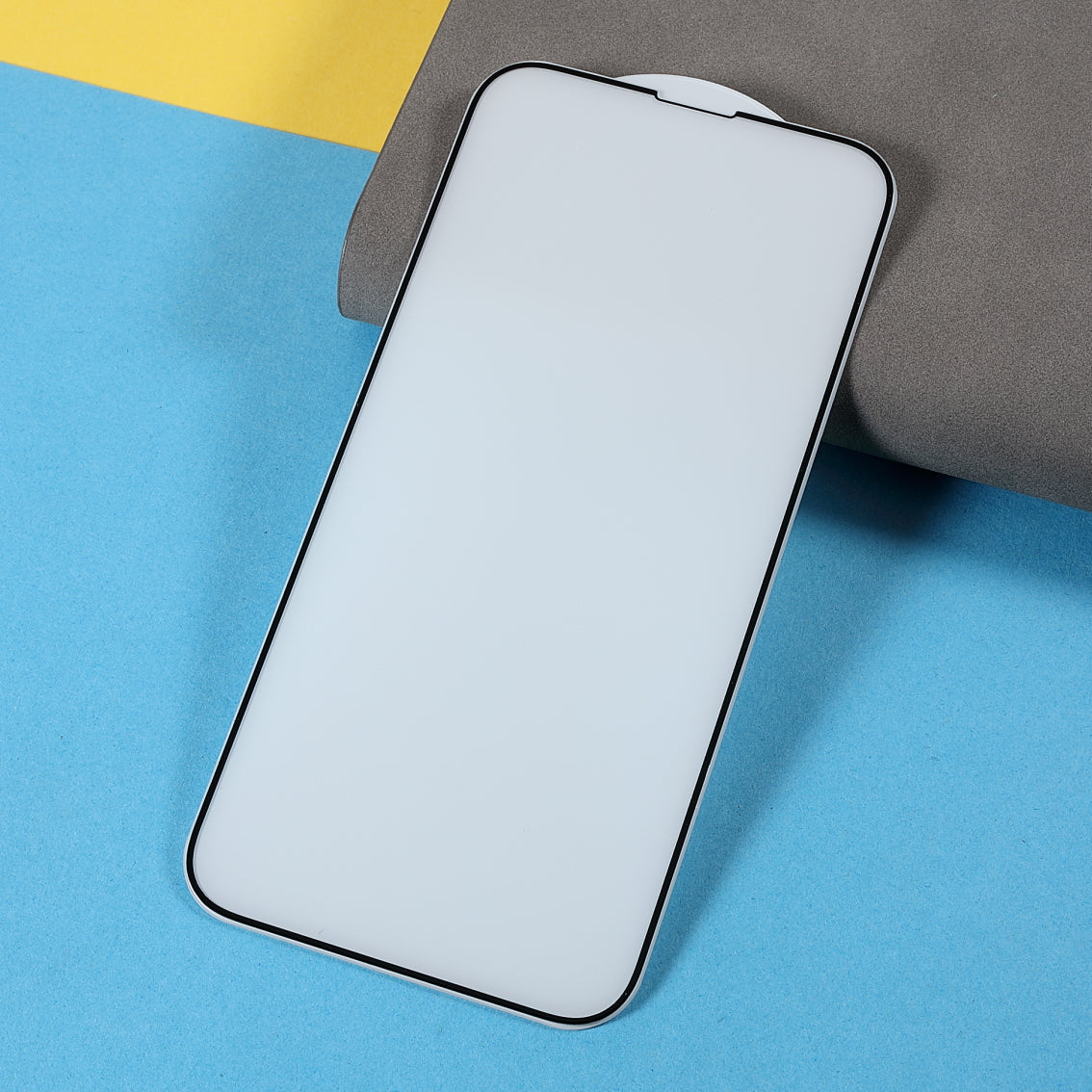 Matte Tempered Glass Film for iPhone 15 Pro Max , Full Glue Silk Printing Full Cover Screen Protector