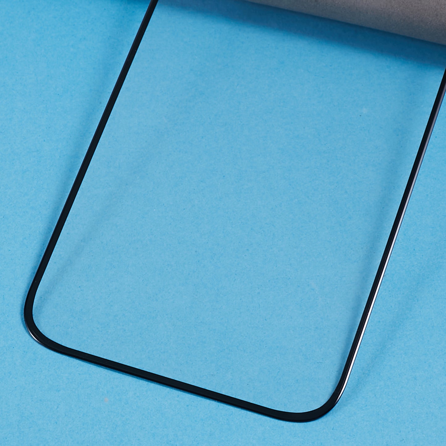 Uniqkart High Aluminum-silicon Glass Protector For iPhone 15 Pro Max , 3D Arc Edge Cold Carving Silk Printing Full Glue Screen Film