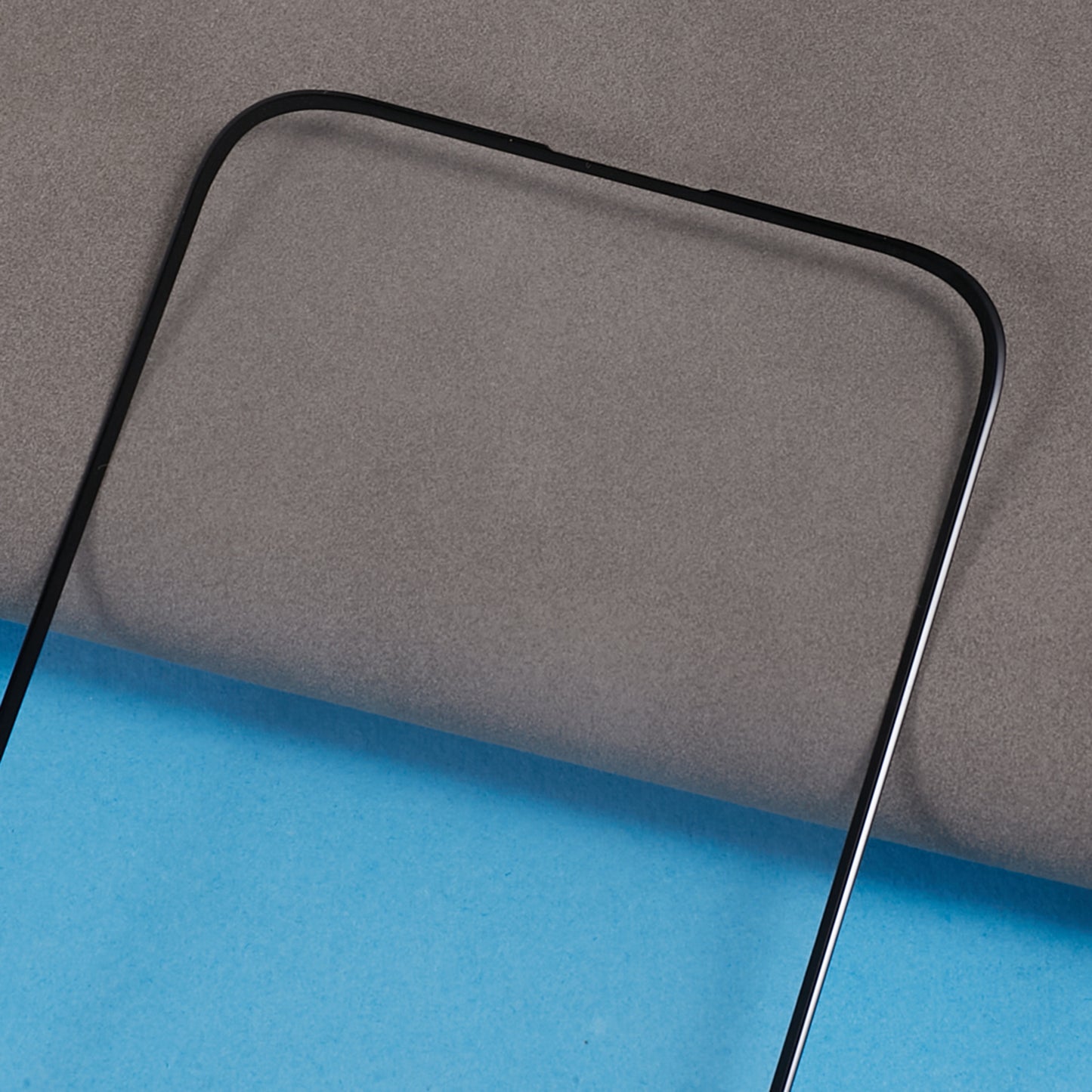 Uniqkart For iPhone 15 Pro Silk Printing Screen Protector High Aluminum-silicon Glass 3D Arc Edge Cold Carving Full Glue Film