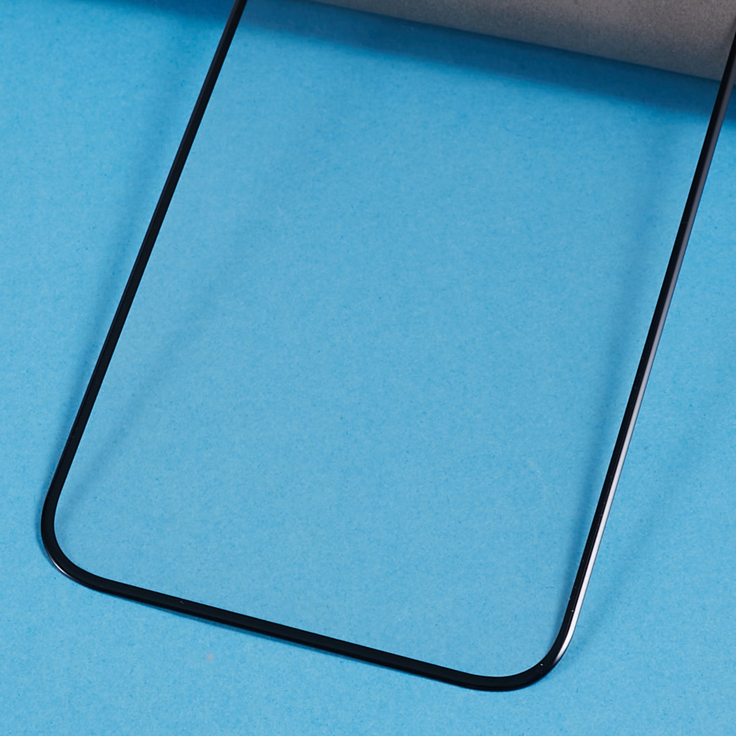 Uniqkart For iPhone 15 Pro Full Coverage Anti-Dust Film High Aluminum-silicon Glass 3D Arc Edge Cold Carving Silk Printing Screen Protector