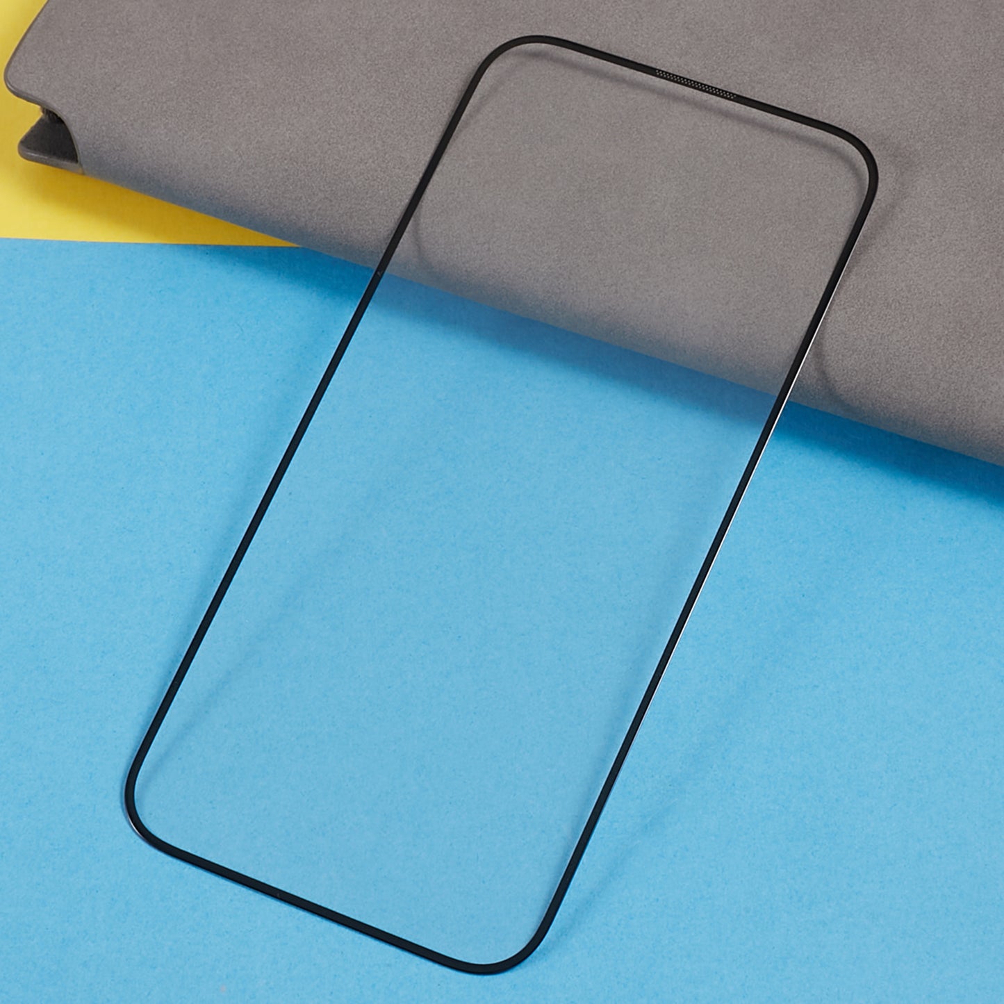 Uniqkart for iPhone 15 Pro HD Clear Screen Film 20D Tempered Glass Silk Printing Full Glue Complete Screen Covering Protector