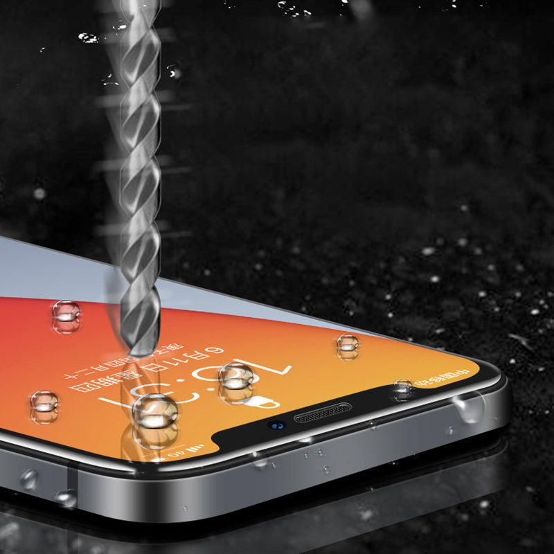 Uniqkart for iPhone 15 Pro Max Tempered Glass Anti-explosion Phone Full Screen Protector HD Clear Screen Film