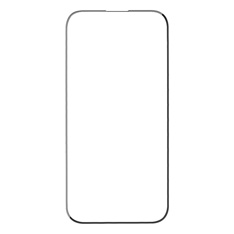 Uniqkart 2.5D Full Screen Protector for iPhone 15 Pro Max , Silk Printing Full Glue Tempered Glass HD Clear Film