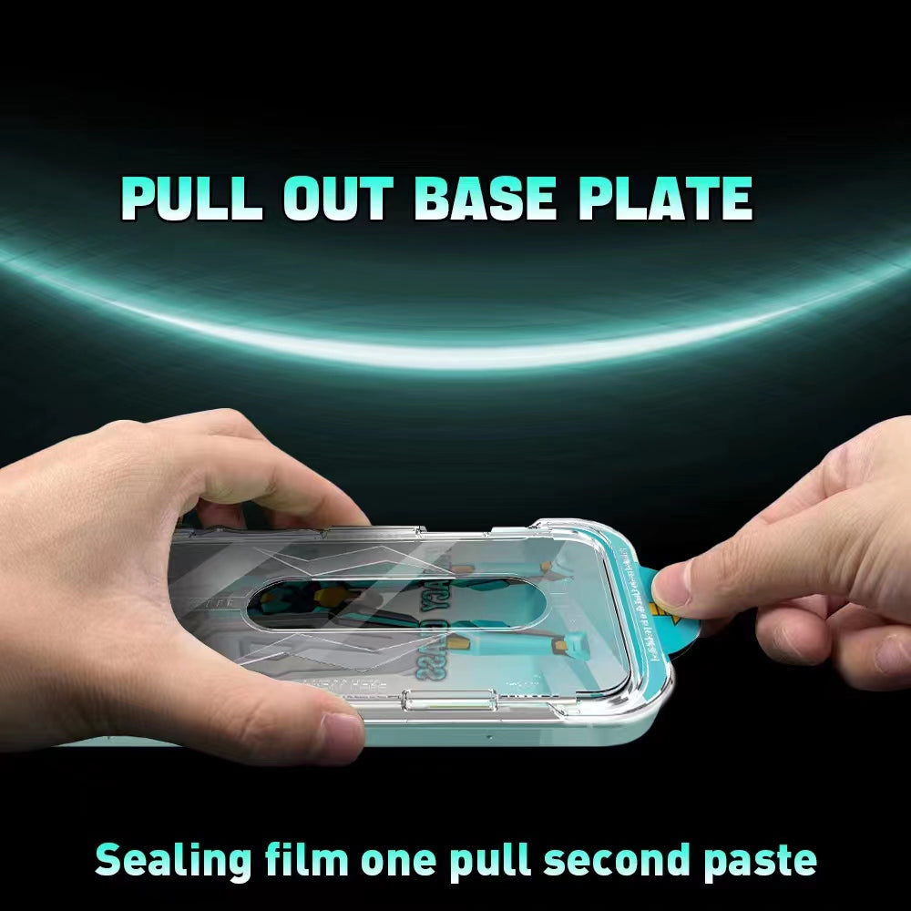 Uniqkart For iPhone 15 Pro 28 Degree Anti-spy Phone Screen Protector Anti-explosion Tempered Glass Film