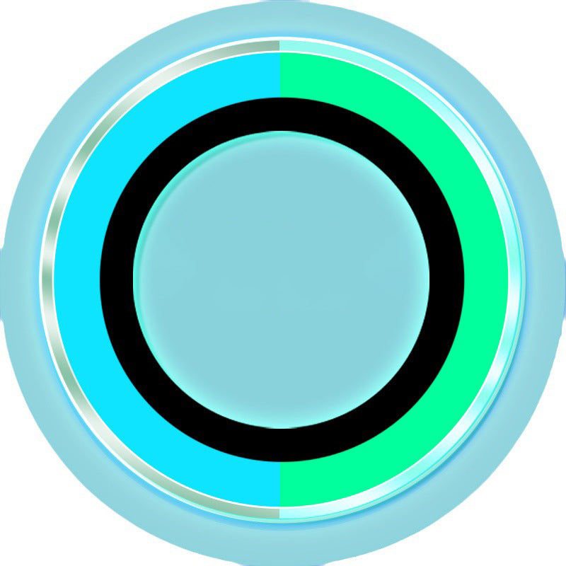 Uniqkart for iPhone 15 Pro / 15 Pro Max Luminous Camera Lens Protector Set Tempered Glass Individual Ring Lens Film - Green