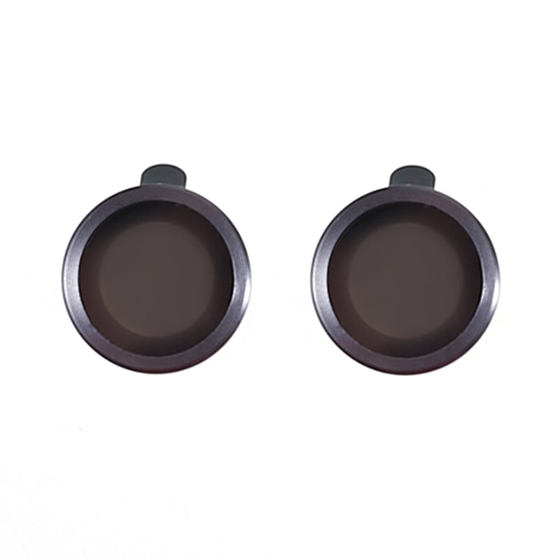 Uniqkart for iPhone 15 / 15 Plus Camera Lens Protector Set Electroplating Ring HD Tempered Glass Lens Film - Dark Grey