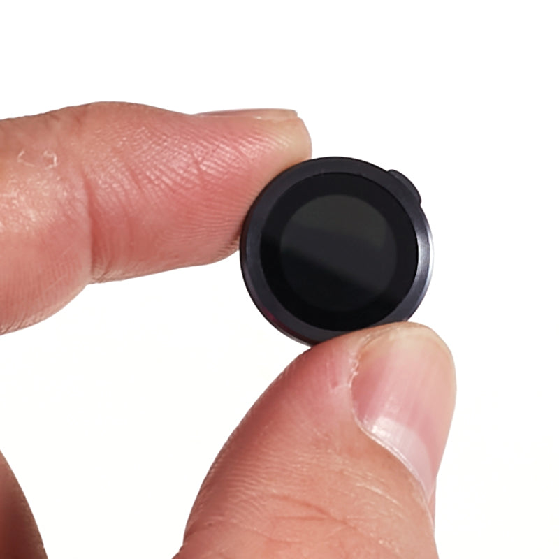 Uniqkart for iPhone 15 / 15 Plus Camera Lens Protector Set Electroplating Ring HD Tempered Glass Lens Film - Dark Grey