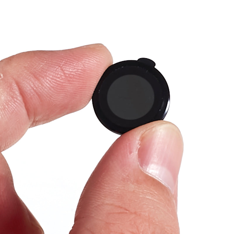 Uniqkart for iPhone 15 / 15 Plus Camera Lens Protector Set Electroplating Ring HD Tempered Glass Lens Film - Black