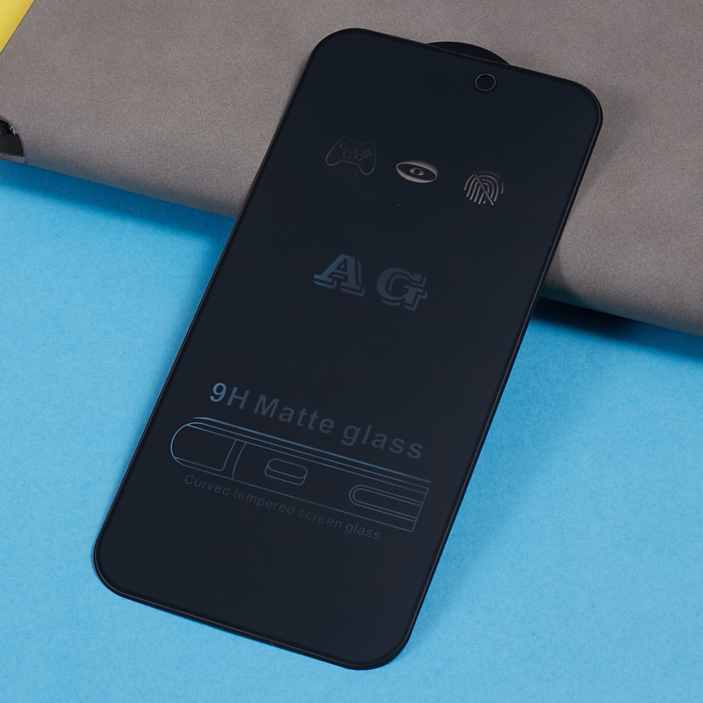 Uniqkart for iPhone 15 Pro Anti-Spy Tempered Glass Film Full Cover Shatterproof AG Matte Screen Protector