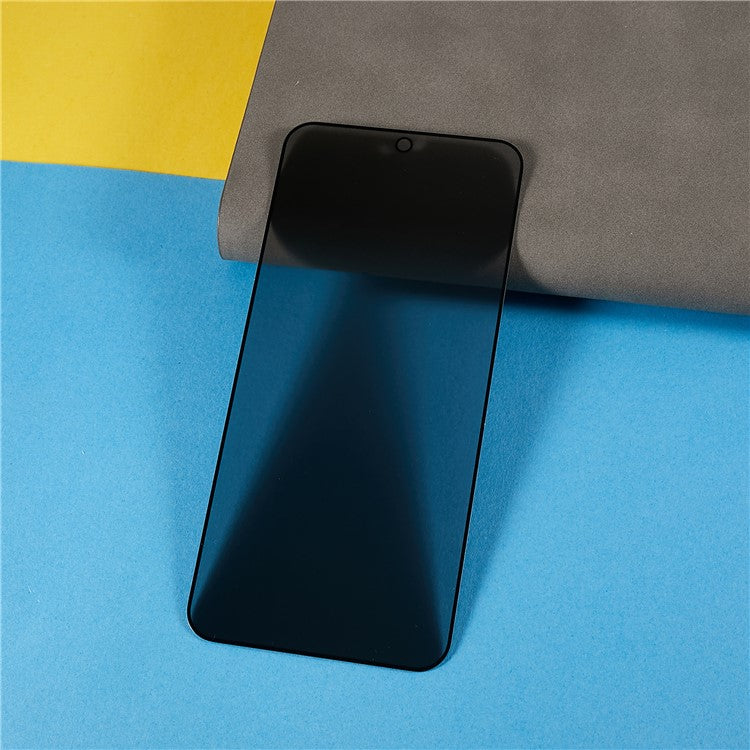 Uniqkart for iPhone 15 Plus 360 Degrees Anti-spy Film Full Glue Anti-scratch Tempered Glass Full Screen Protector