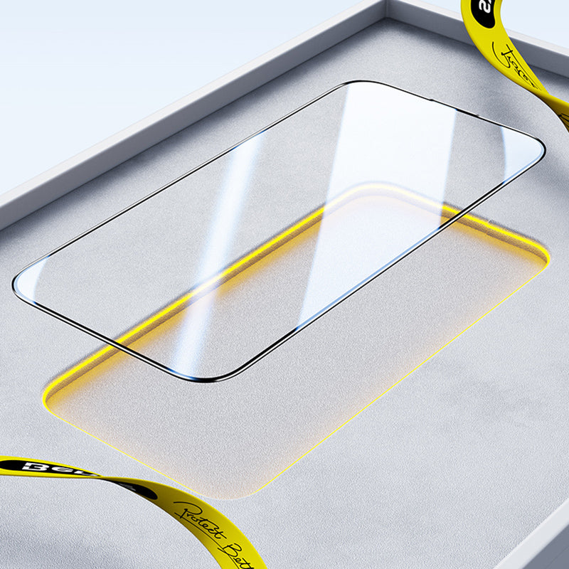 Uniqkart Anti-explosion Screen Protector for iPhone 15 Pro Anti-scratch High Aluminum-silicon Glass Screen Film