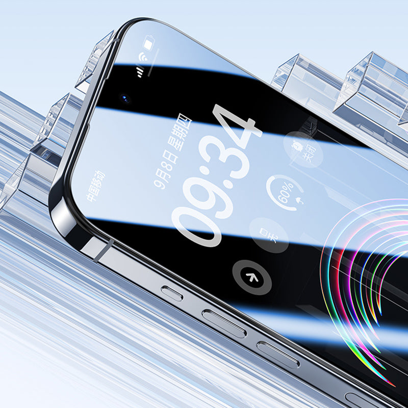 Uniqkart Ultra Clear High Aluminum-silicon Glass Screen Film for iPhone 15 Pro Max Anti-explosion Screen Protector
